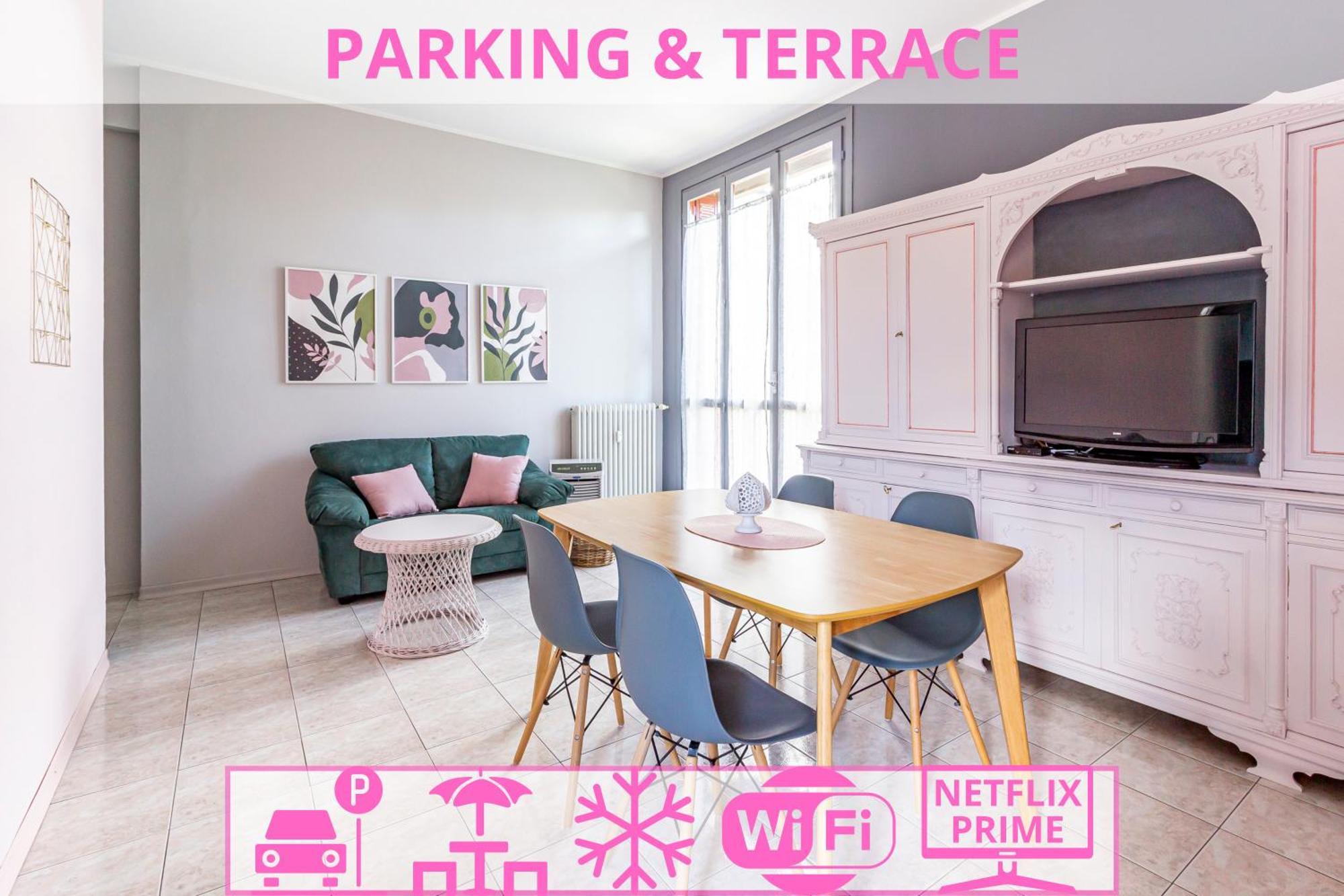 科莫Parking & Terrace - Large 90 Mq - Self Check-In & Remote Access公寓 外观 照片